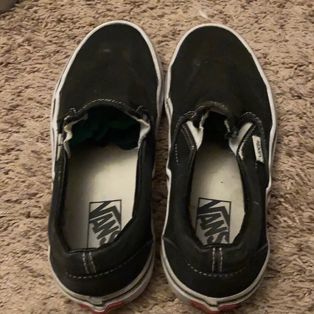 Black slip on vans